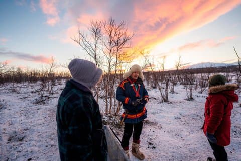 Sami Arctic Morning Snowshoe And Reindeer Tour