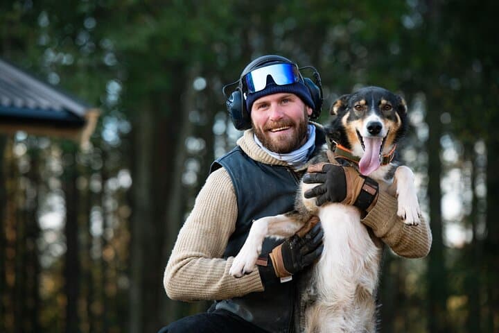Husky cuddle at Fjälläventyr Dog Park - admission ticket