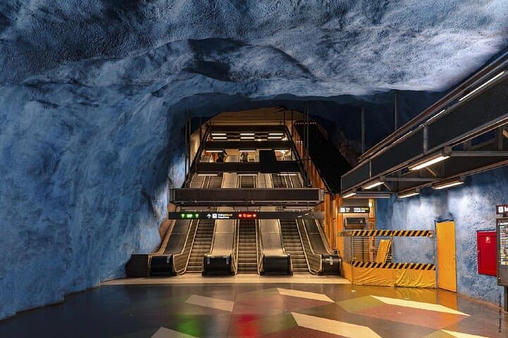 Stockholm Metro: The "longest art gallery in the world" with its cavernous painted stations.