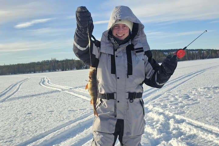 Snowmobile and Ice Fishing Experience