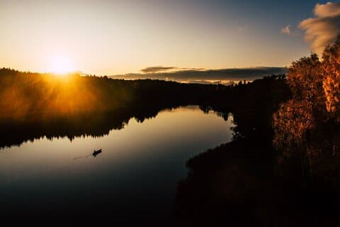 Canoe sunset tour Stockholm Archipelago