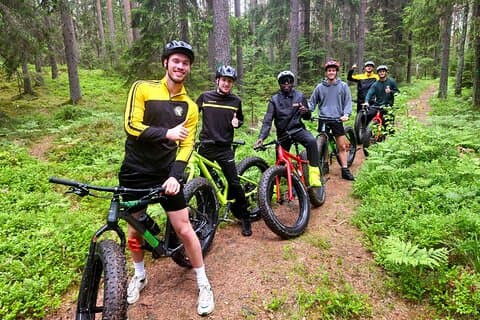 Stockholm Fat Bike Forest Adventure with Lunch and Sauna