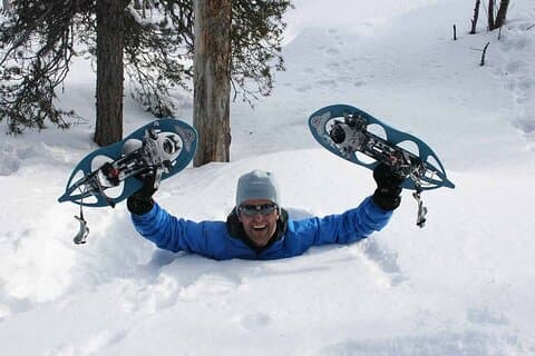 Snowshoe Trek in Kiruna's snowy forest