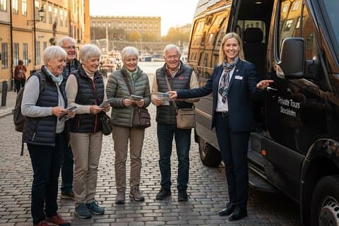 Private 4h VIP city tour by limousine car and guide in Stockholm