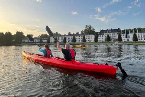 Sunset Kayak Tour in Central Stockholm and Swedish Fika