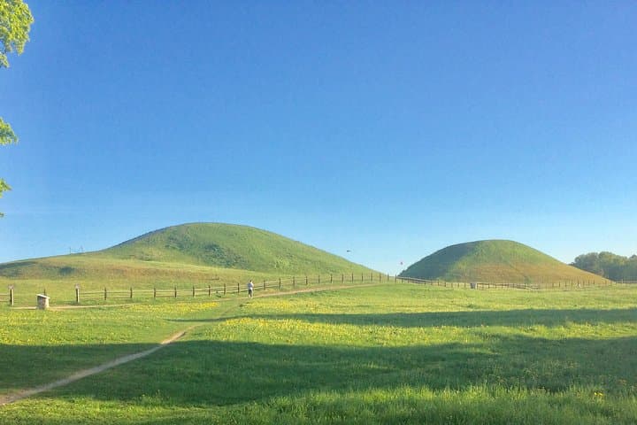 Old Uppsala burial mounds, the last stop of our extended Viking History Tour.