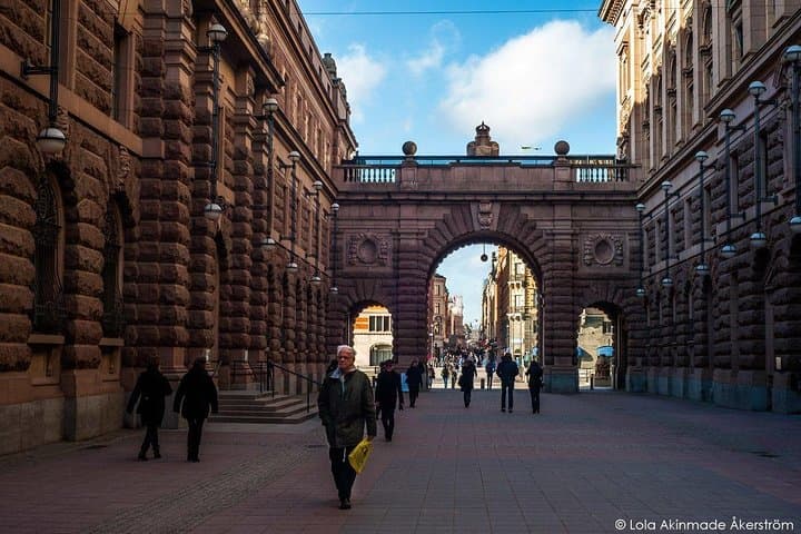 The Riksdag ,the Swedish Parliament Houses