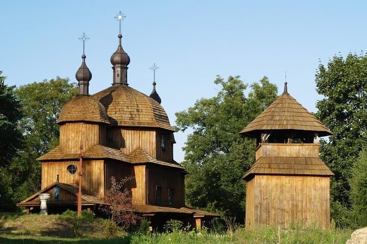 A stave church in Skansen
