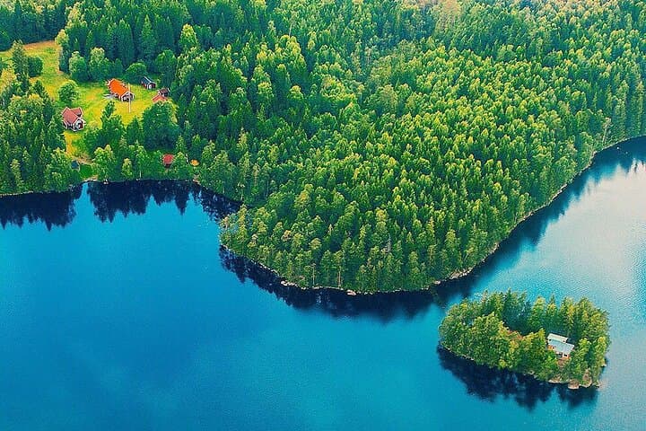Swedish forests and lakes. Swedish picnic experience optional.
See horses, deep forests, lakes with sandy shores, perhaps berry picking if its the season.