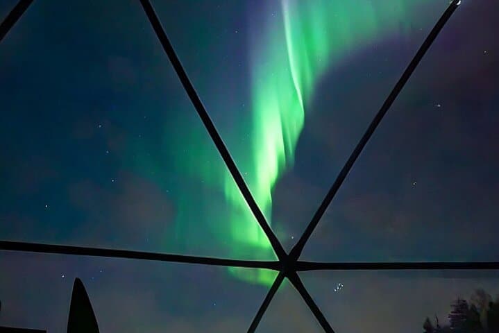 Sleep in a Glass Igloo Under Northern Lights