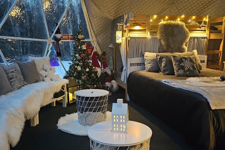 Sleep in a Glass Igloo Under Northern Lights