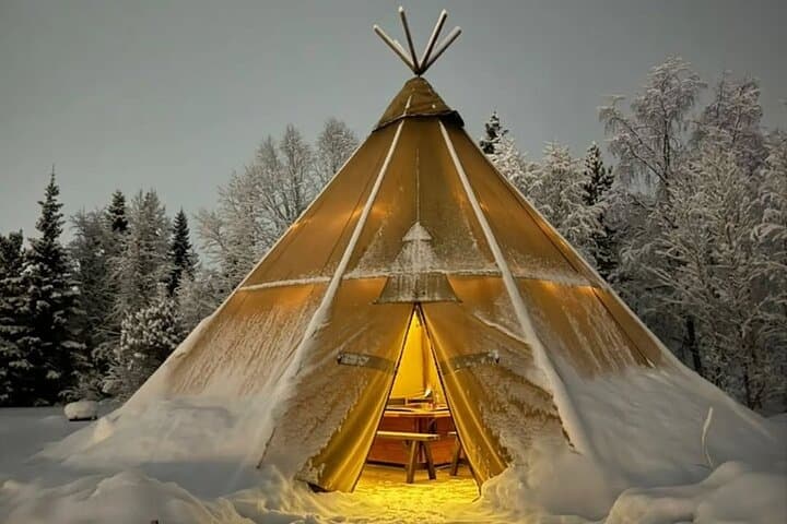 Kiruna: Northern Lights Tour with Sami BBQ Dinner