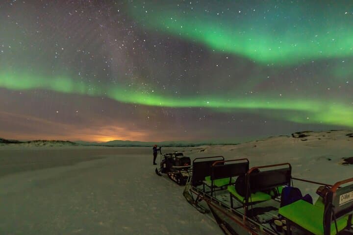 From Kiruna: Aurora Snowmobile Adventure
