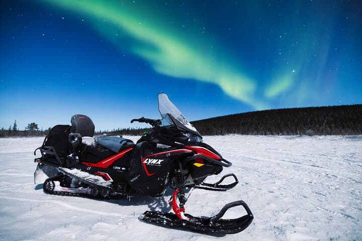 From Kiruna: Aurora Snowmobile Adventure