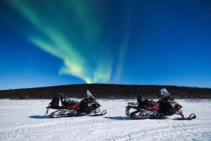 From Kiruna: Aurora Snowmobile Adventure
