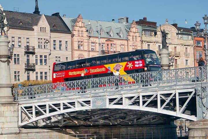 Hop-On Hop-Off Bus and Boat Ticket in Stockholm