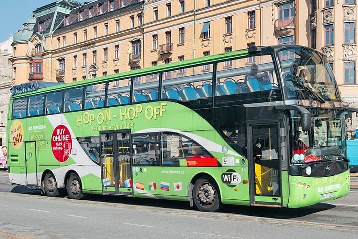 Hop-On Hop-Off Bus and Boat Ticket in Stockholm