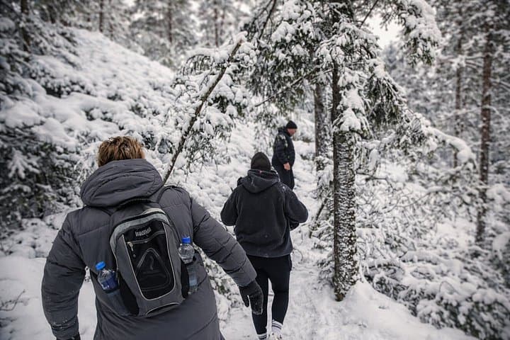 Stockholm: Hike, Forest Lunch and Cold-Water Floating