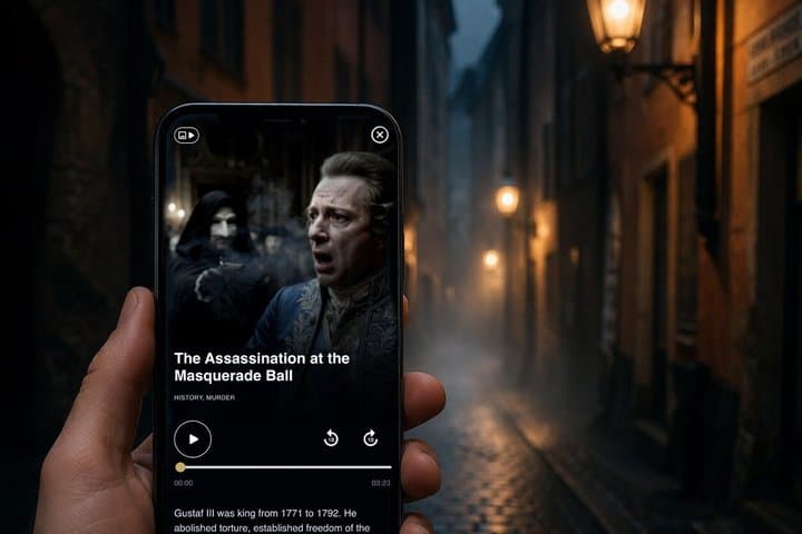 Digital Self-Guided Ghost Walk and Historical Tour Gamla Stan
