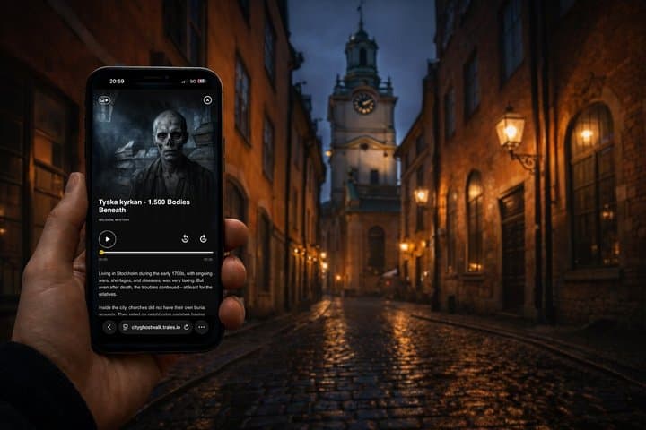 Digital Self-Guided Ghost Walk and Historical Tour Gamla Stan