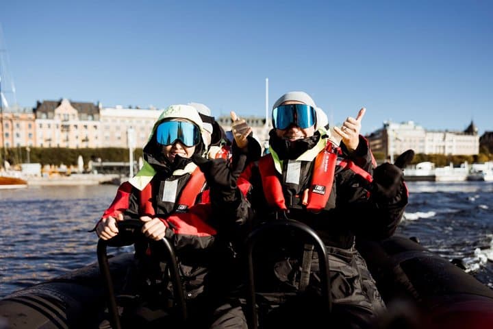 Stockholm Archipelago Speed Boat and Floating Sauna Adventure