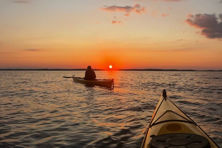 Sunset Kayak Tour in the Stockholm Archipelago + Swedish Fika