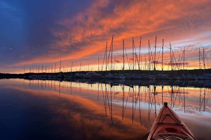 Sunset Kayak Tour in the Stockholm Archipelago + Swedish Fika