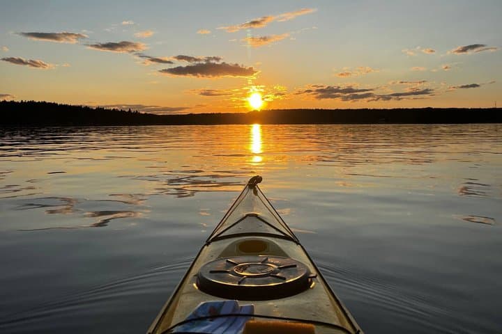 Sunset Kayak Tour in the Stockholm Archipelago + Swedish Fika
