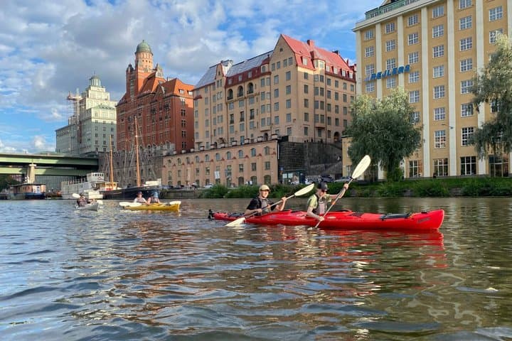 Guided Kayak Tour in Central Stockholm