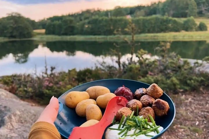 Stockholm: Sunset Hike in Tyresta National Park with Meal